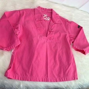 Captain Corsaire Pink Girls Jean Jacket Sz 6 Years